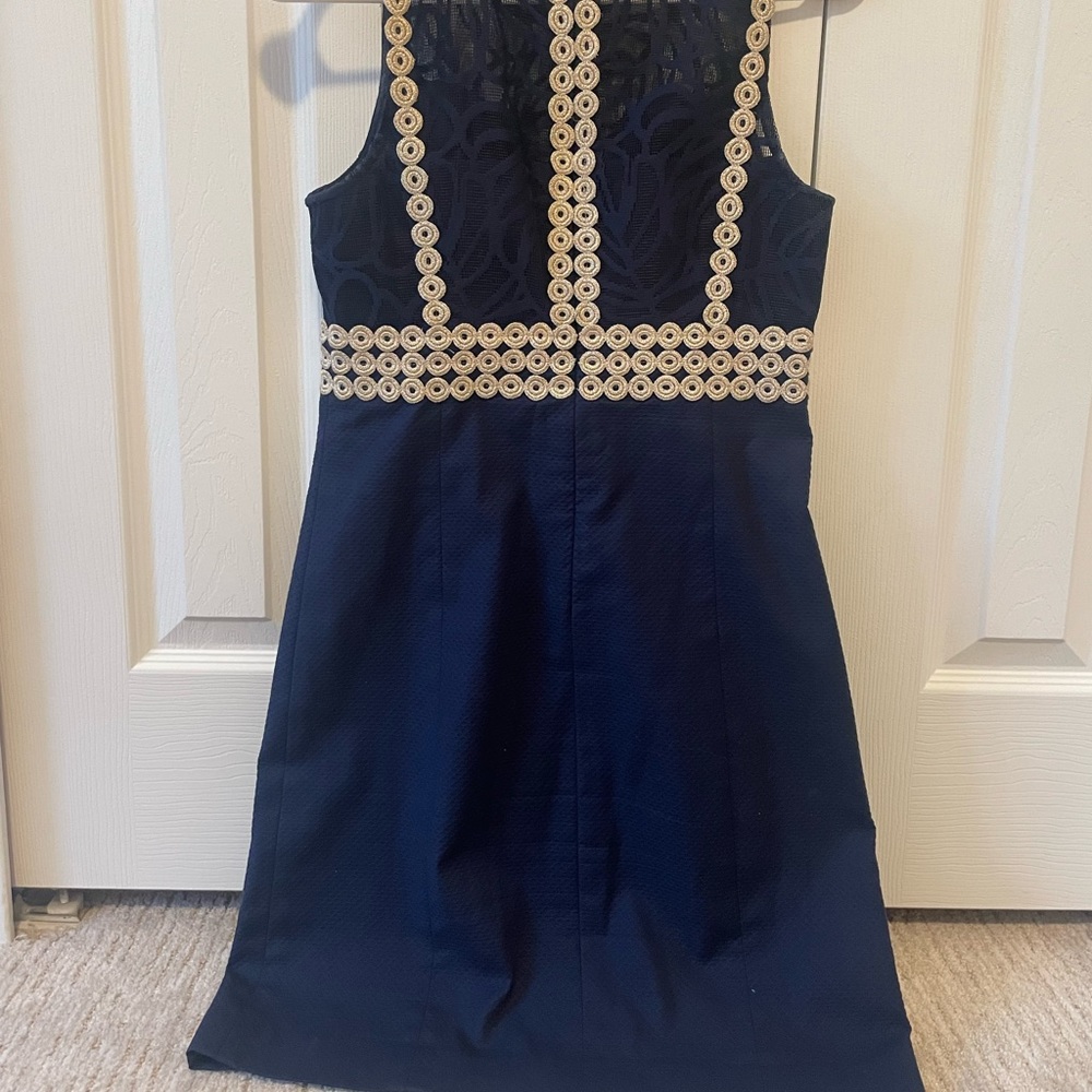 Navy, size 00, Lilly Pulitzer dress.